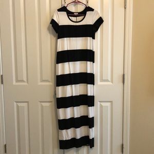 GAP Stripe T-Shirt Maxi Dress